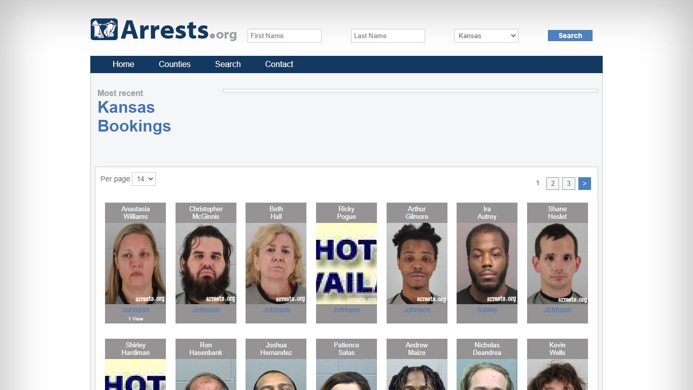 Kansas Arrests and Inmate Search